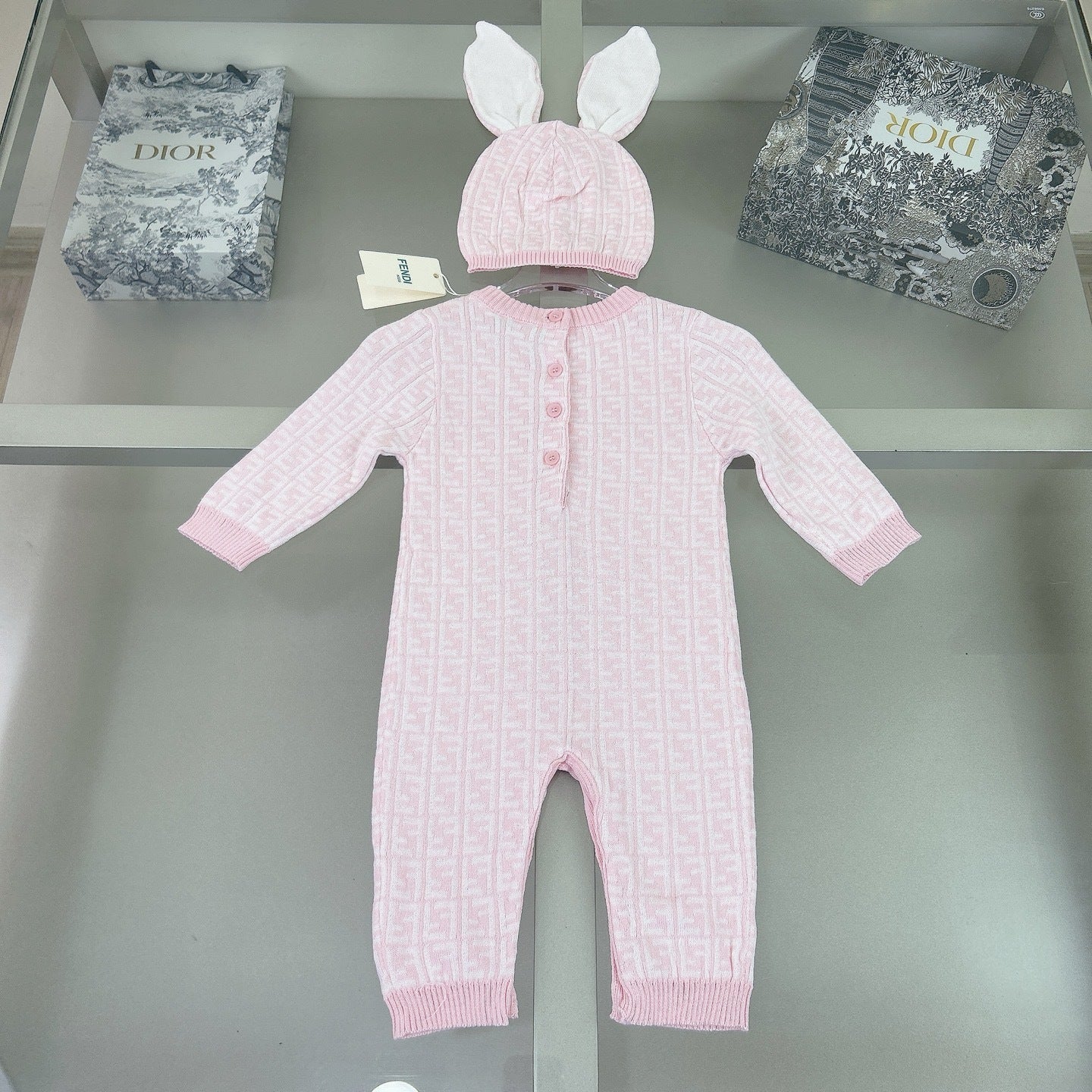 Baby grow blanket & hat bundle