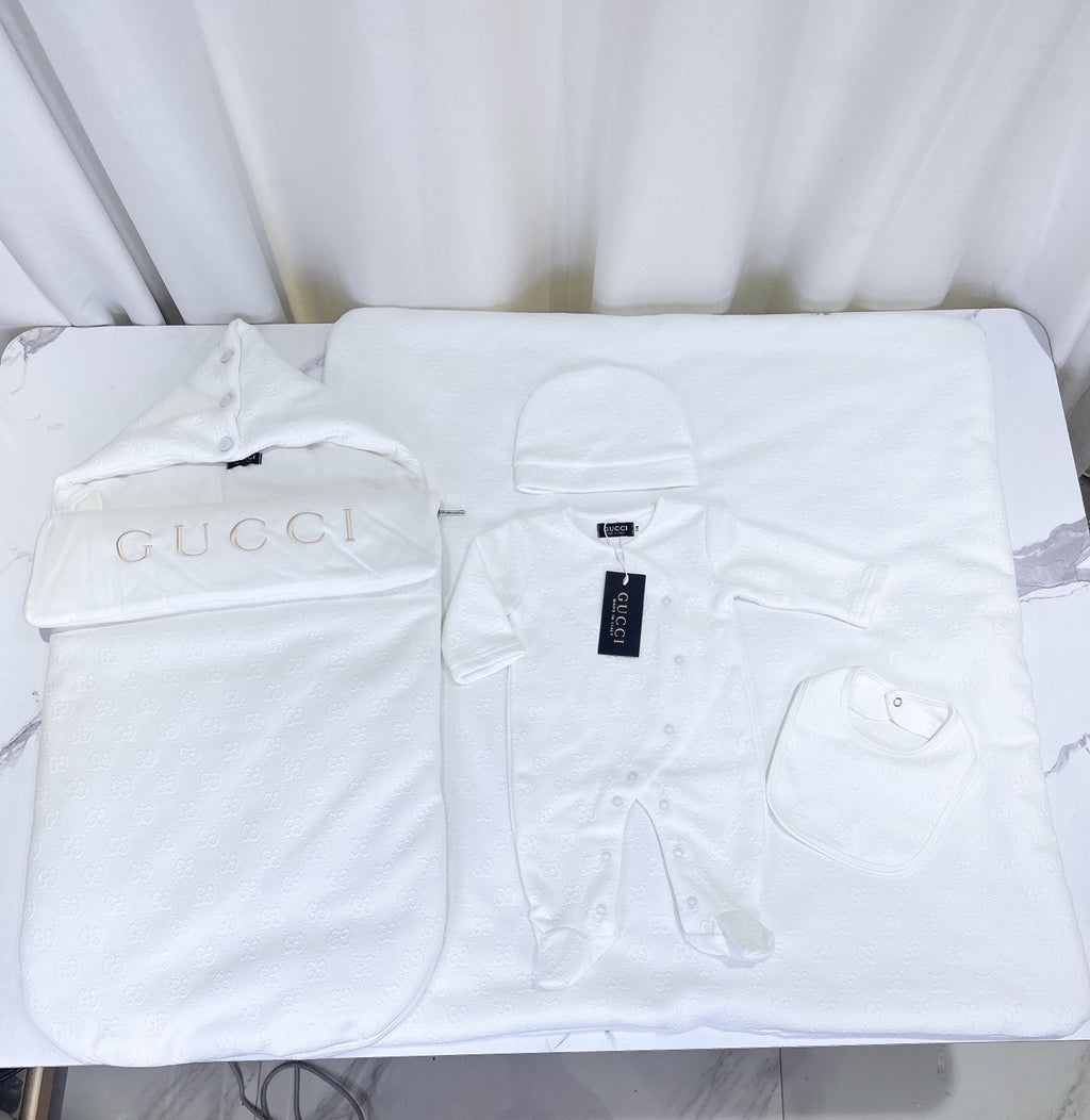 White baby 5 piece set